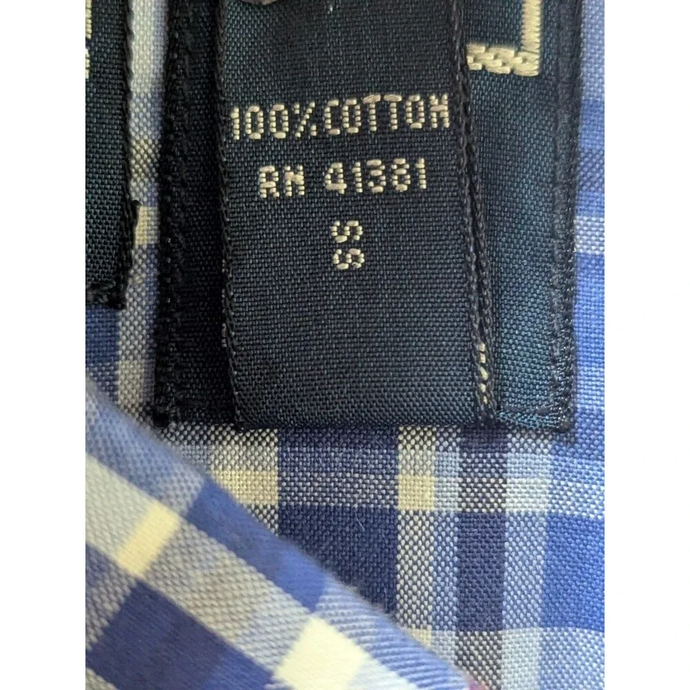 Polo Ralph Lauren Men's Shirt 17.5 XL Estate Classic Fit Blue Plaid Cotton LS